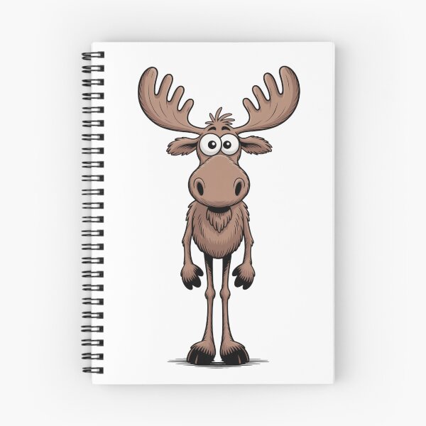 Item preview, Minimalist moose in black – clean lines designed and sold by FusiTink.