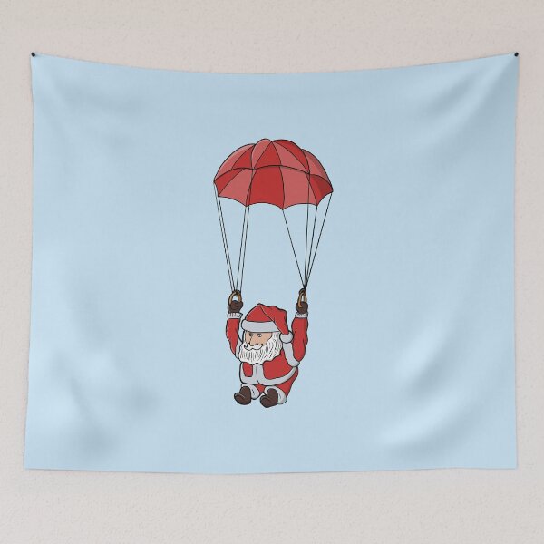 Item preview, Parachuting Santa designed and sold by shopdiego.