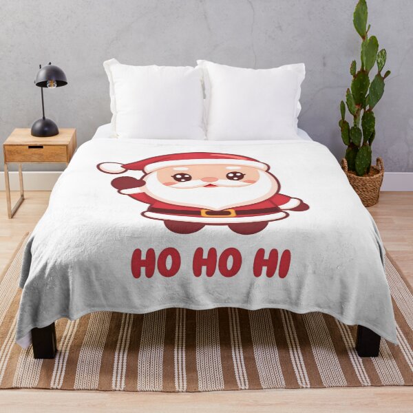 Artikelvorschau, Ho Ho Hi Süßes Kawaii Weihnachtsmann-Weihnachtsdesign entworfen und verkauft von Slaw-Creation.