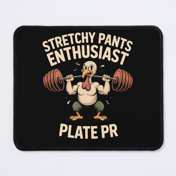 Item preview, Stretchy Pants Enthusiast - Plate PR (Thanksgiving Gym Humor) designed and sold by pkk72.