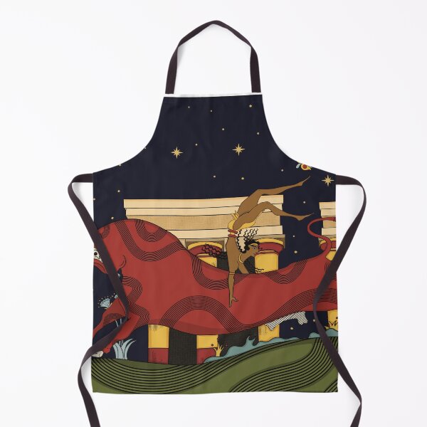 Item preview, Bull-Leaping fresco/ Minoan Culture Illustration designed and sold by Ancient-Tales.