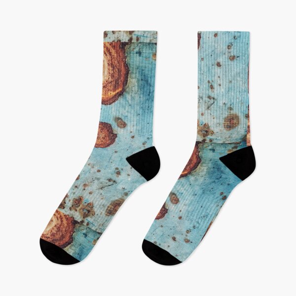 Item preview, Rustic Patina Abstract - Turquoise Blue and Orange Rust Texture  designed and sold by SergioMiklos.