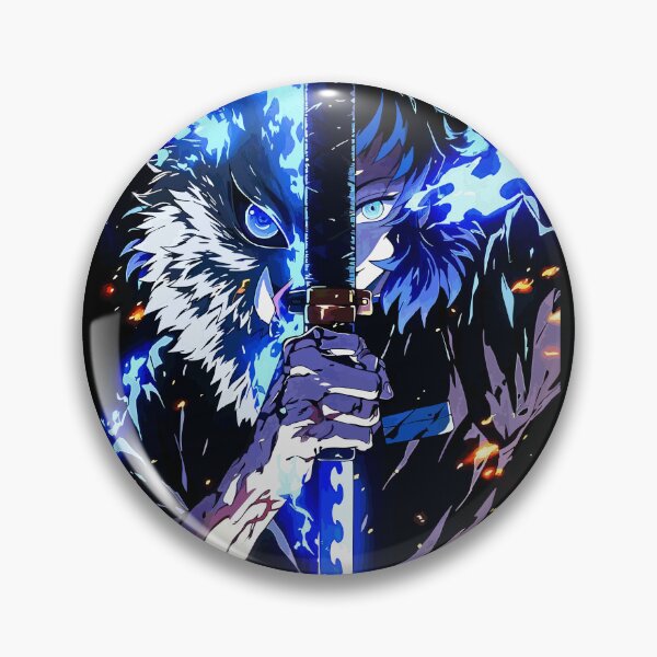 Item preview, Dual Instinct – Inosuke Inspired Split Portrait with Boar Mask and Blade designed and sold by T-Chou.