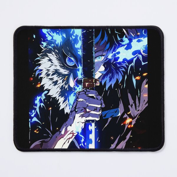 Item preview, Dual Instinct – Inosuke Inspired Split Portrait with Boar Mask and Blade designed and sold by T-Chou.