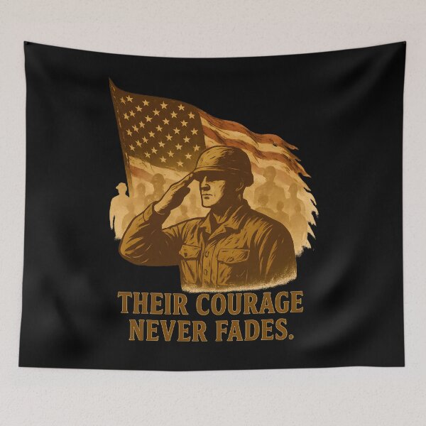 Item preview, Never Fading Courage – Patriotic Tribute Art designed and sold by ArcadiaSilence.