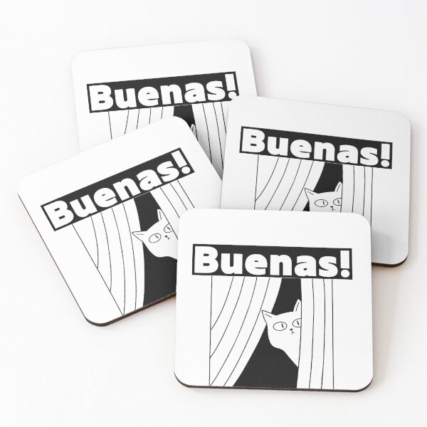 Item preview, Cute friendly Spanish cat "Buenas" designed and sold by ZMaria.