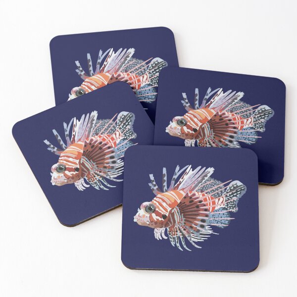 Item preview, L is for Lionfish, Lionfish | Tropical Marine Life & Ocean Lover Design designed and sold by PrettylittlepastelUk.