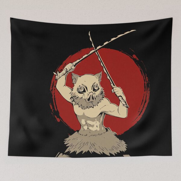 Item preview, Boar-Headed Warrior – Twin Blades Rising Under the Rising Sun designed and sold by T-Chou.