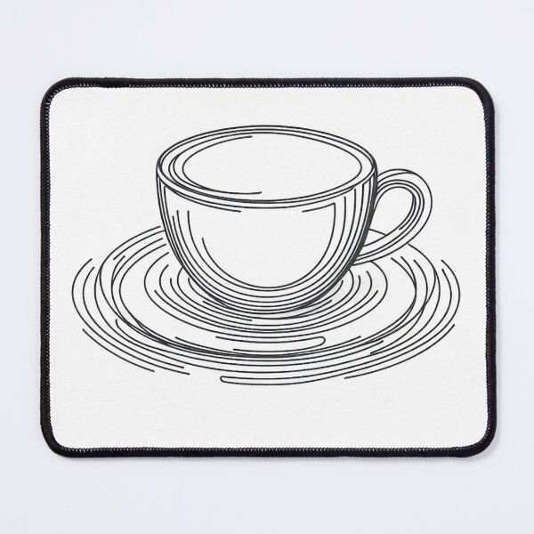 Item preview, "Minimal Line Art Coffee Cup – Abstract Monoline Illustration" designed and sold by Dogandesighn.