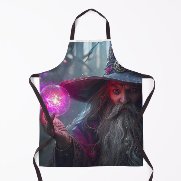 Item preview, The Arcane Archivist – Elder Wizard with Enchanted Crystal Sphere designed and sold by Edenglow Prints & Peculiars.
