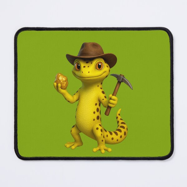 Item preview, Neon Australian Gold Miner Gecko designed and sold by MK-WOOD.
