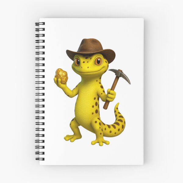 Item preview, Neon Australian Gold Miner Gecko designed and sold by MK-WOOD.