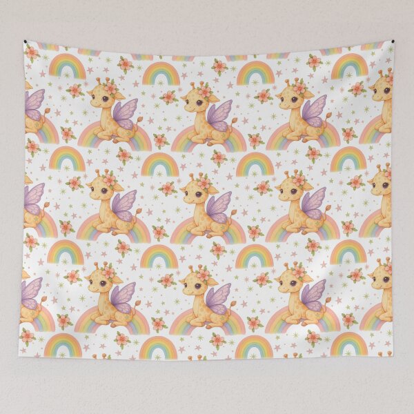 Item preview, Una jirafa en el arcoíris designed and sold by sweta_r.art.