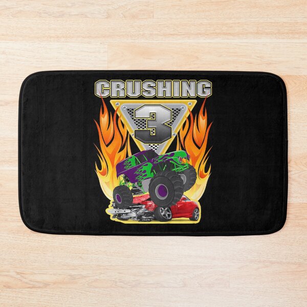 Item preview, Monster Truck Crushing Being 3 Three Years Old 3Rd Birthday designed and sold by MadalynKiehn.
