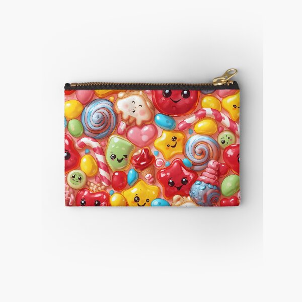 Item preview, Vibrant Kawaii Candy and Sweet Treats Happy Faces Pattern designed and sold by MoonlitDoodles1.