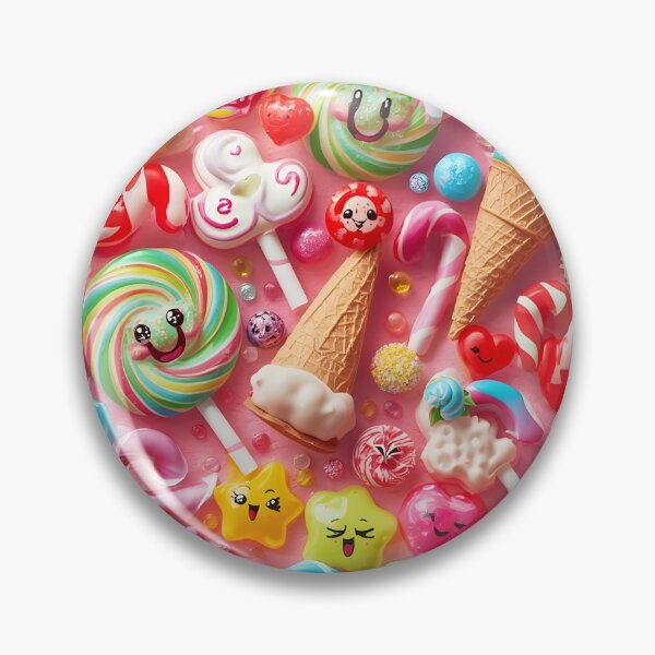 Item preview, Super Sweet Kawaii Candies and Ice Cream Cones Pattern designed and sold by MoonlitDoodles1.