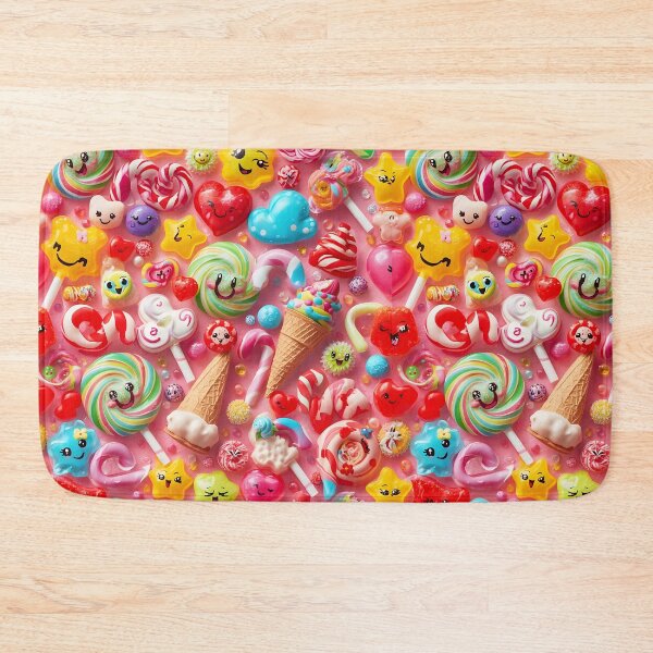 Item preview, Super Sweet Kawaii Candies and Ice Cream Cones Pattern designed and sold by MoonlitDoodles1.
