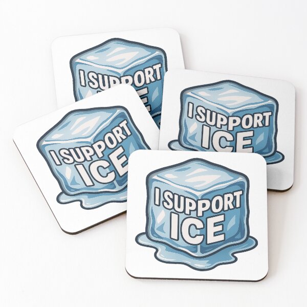 Aperçu de l'œuvre Je soutiens l'ICE, pro-Trump, pro-ICE T-shirt créée et vendue par america-f1rst.