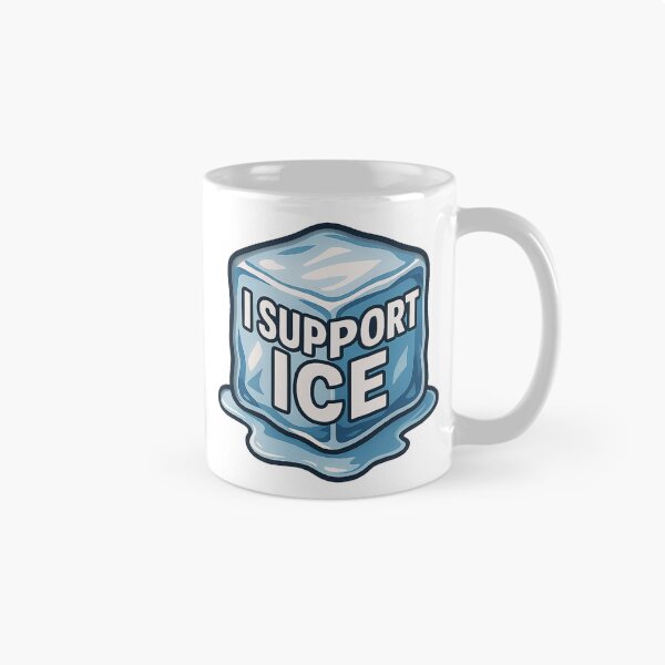 Aperçu de l'œuvre Je soutiens l'ICE, pro-Trump, pro-ICE T-shirt créée et vendue par america-f1rst.