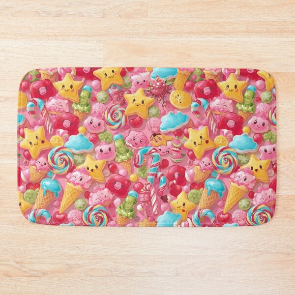 Item preview, Pink Delight Kawaii Candyland Sweet Treats Fun Pattern designed and sold by MoonlitDoodles1.