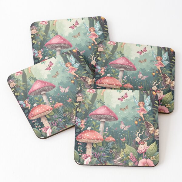 Item preview, Vibrant Fairytale Forest Path with Fluttering Fairies and Creatures designed and sold by MoonlitDoodles1.