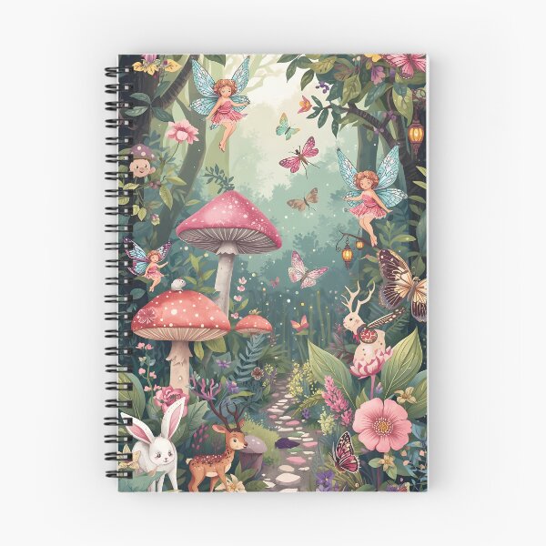 Item preview, Vibrant Fairytale Forest Path with Fluttering Fairies and Creatures designed and sold by MoonlitDoodles1.