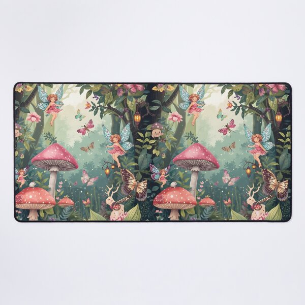 Item preview, Vibrant Fairytale Forest Path with Fluttering Fairies and Creatures designed and sold by MoonlitDoodles1.