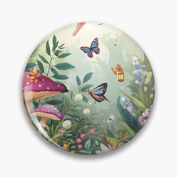 Item preview, Luminous Enchanted Glade with Fairies, Deer, and Pink Toadstools designed and sold by MoonlitDoodles1.