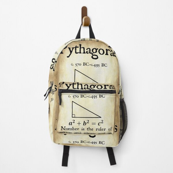 Item preview, Nerdy Vintage Pythagoras Quote Number is the Ruler Math Science Teacher Black Text Parchment designed and sold by MathWare MathClips.