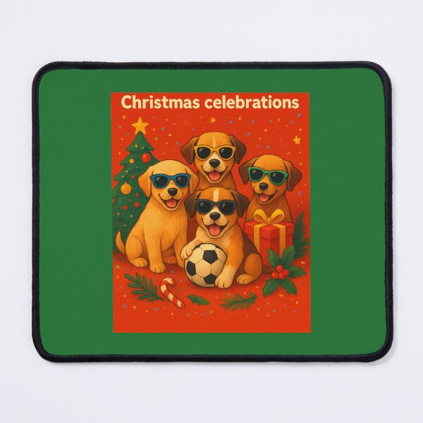 Item preview, Puppy Power Christmas – Playful, and Motivational Art designed and sold by annenambiro.
