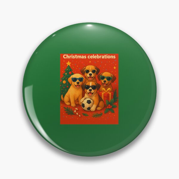 Item preview, Puppy Power Christmas – Playful, and Motivational Art designed and sold by annenambiro.