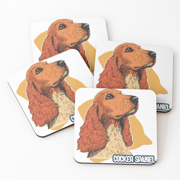 Item preview, Regal Cocker Spaniel – Illustrated Elegance in Orange designed and sold by ForeverPrintsOK.