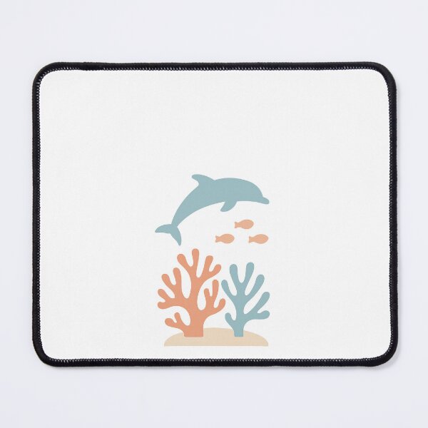 Item preview, Dolphin and Coral Reef Silhouette designed and sold by Le Grand Requin.