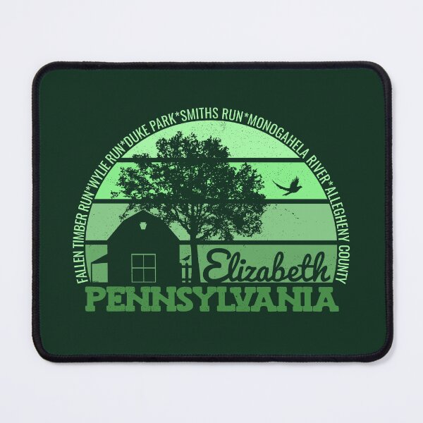 Item preview, Elizabeth Pennsylvania Sunset Retro Vintage Local Pride Logo designed and sold by CRHPOD20.