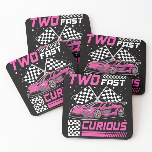 Item preview, Girl Race Car Birthday Decorations Two Fast 2 Curious 2Nd designed and sold by MadalynKiehn.
