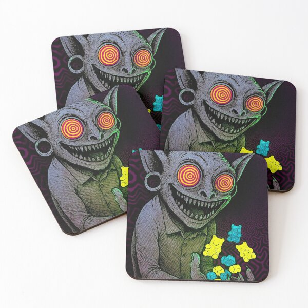 Item preview, Candy Trip Goblin – Psytrance Guardian of Gummy Bears designed and sold by DarkSpaceVibes.