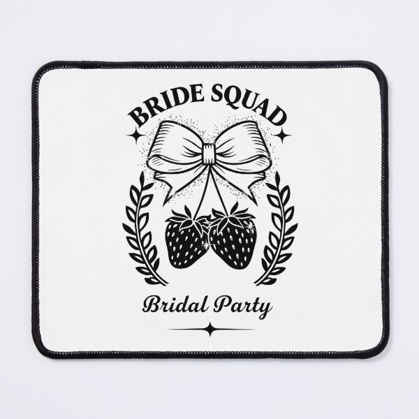 Item preview, Bride Squad Strawberry Design – Cute Bow & Fruit Bridal Party Art – Bachelorette, Bridesmaid & Wedding Gift Idea designed and sold by WHDProduction45.