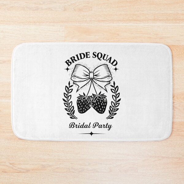 Item preview, Bride Squad Strawberry Design – Cute Bow & Fruit Bridal Party Art – Bachelorette, Bridesmaid & Wedding Gift Idea designed and sold by WHDProduction45.