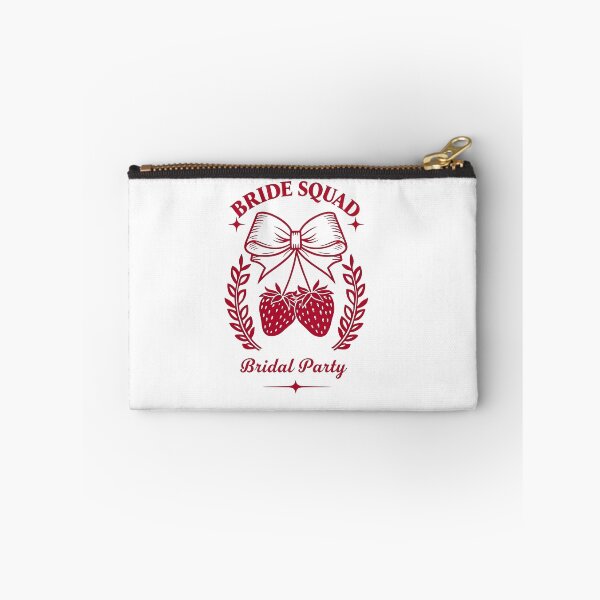 Item preview, Bride Squad Strawberry Design – Cute Bow & Fruit Bridal Party Art – Bachelorette, Bridesmaid & Wedding Gift Idea designed and sold by WHDProduction45.