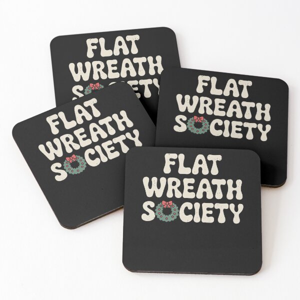 Item preview, Flat Wreath Society Funny Christmas Pun designed and sold by elderberry.