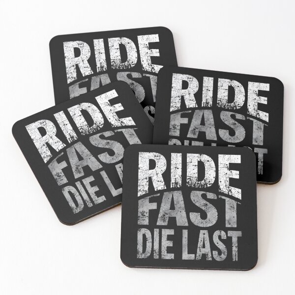 Artikelvorschau, Ride Fast Die Last – Markantes Biker-Typografie-Design entworfen und verkauft von MotoRebel.