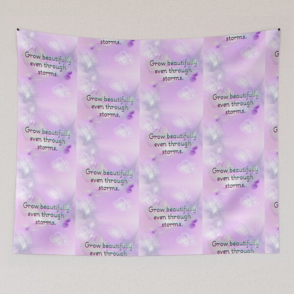 Item preview, Grow Beautifully Even Through Storms – Motivational Quote Design designed and sold by BlessedStudio31.