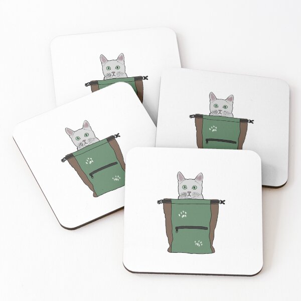 Item preview, White Cat in Chalk Bucket designed and sold by Haylee Climbs.