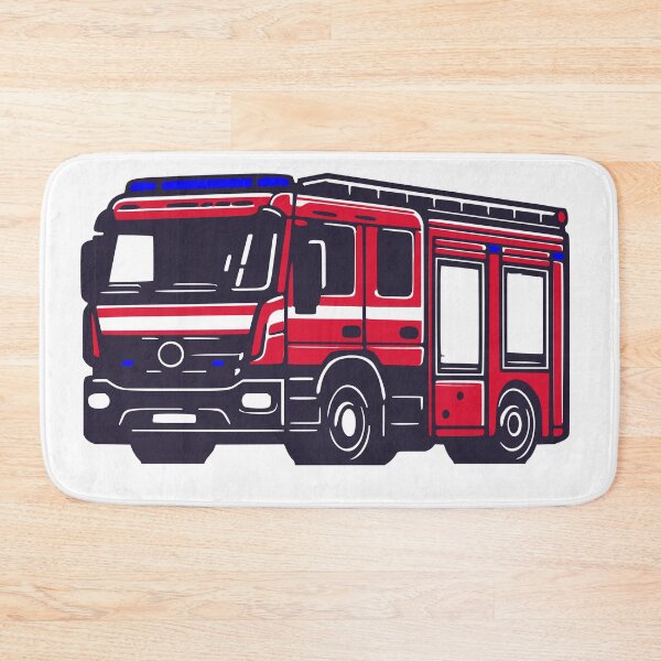 Artikelvorschau, Feuerwehrwagen – Klassisches rotes Rettungsfahrzeug entworfen und verkauft von Geokafi.