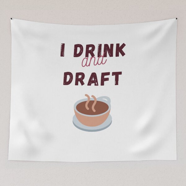 Item preview, I Drink Coffee And Draft - Funny Architect Designer Quote T-Shirt designed and sold by Elhelaly.
