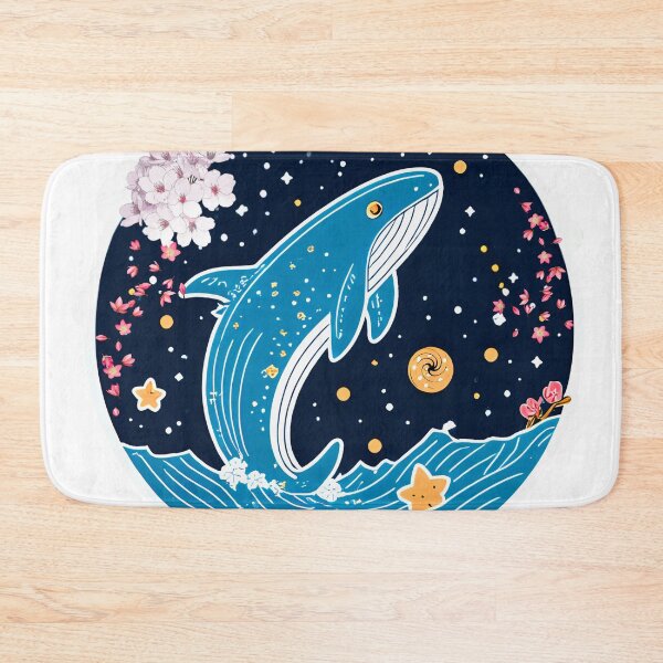 Item preview, Celestial Whale in Ocean Night Sky design designed and sold by Modern-Tropical.