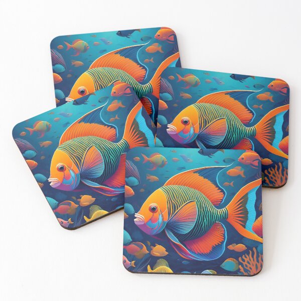 Item preview, Vibrant Coral Cascade - Tropical Fish designed and sold by RockitBaby.
