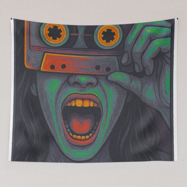 Item preview, Cassette face as Analog Scream designed and sold by Jani-art-world.