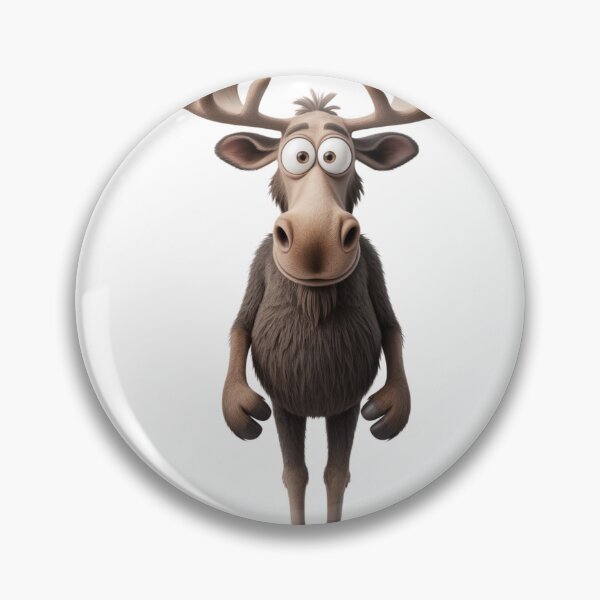 Item preview, Stylized 3D moose in black – endearing character designed and sold by FusiTink.