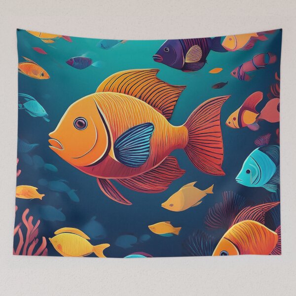 Item preview, Reef Radiance Realm - Tropical Fish designed and sold by RockitBaby.